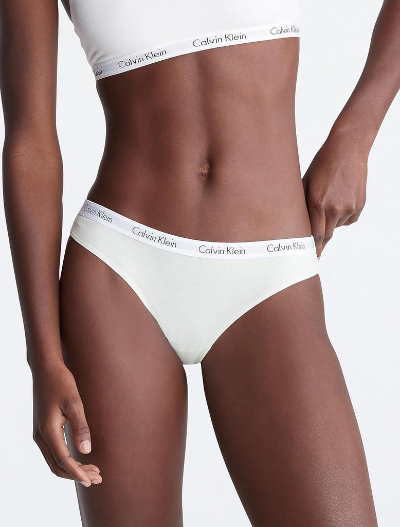 Calvin Klein Women's Carousel Logo Cotton Stretch Bikini Panties, 3 Pack