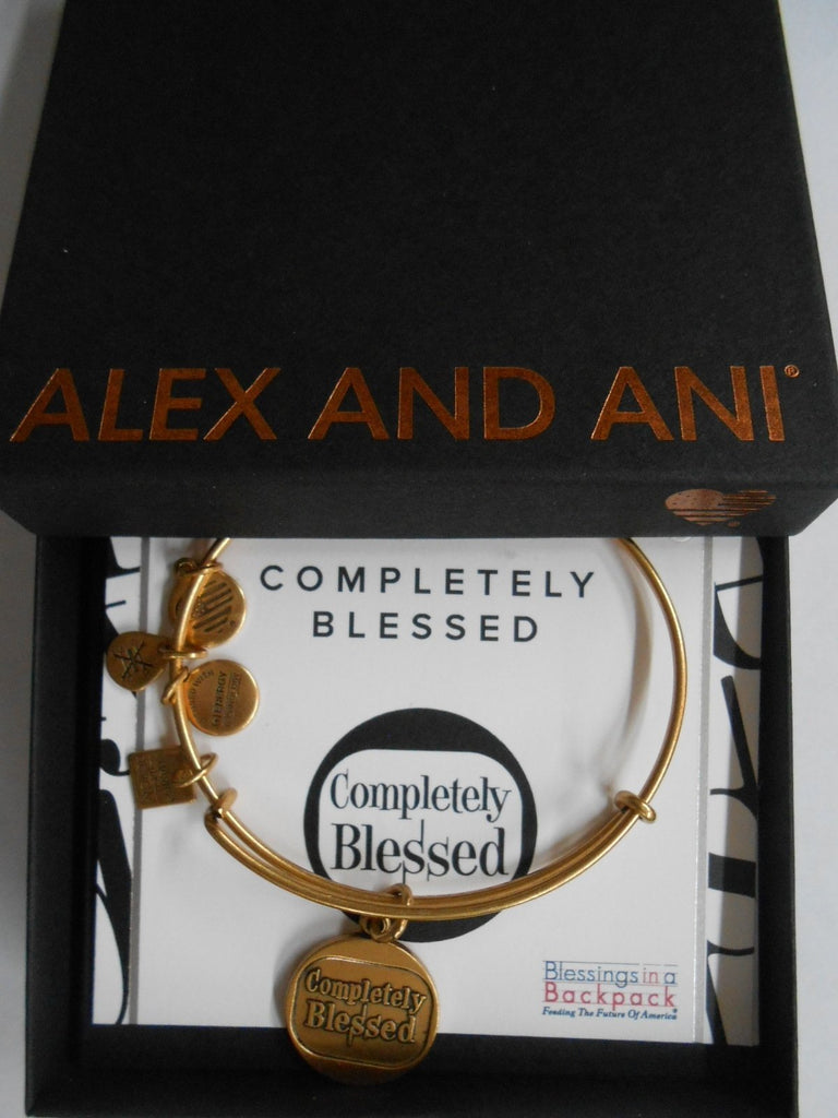 Alex and Ani Charity By Design Completely Blessed Bracelet Rafael Gold NWTB & C