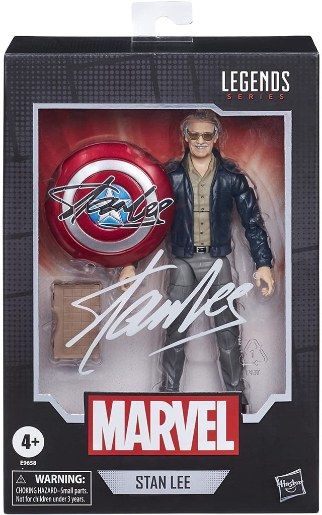 Marvel Hasbro Legends Series 6" Collectible Action Figure Toy The Avengers Cameo Stan Lee, Includes 2 Accessories