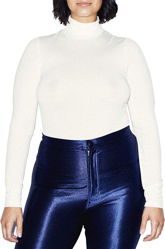 American Apparel Women's Mix Modal Long Sleeve Turtleneck