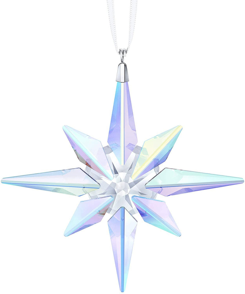 SWAROVSKI Star Ornament, Crystal AB, 10.6 x 10 x 1.8 cm, Violet