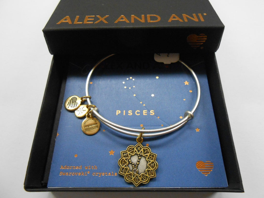 Alex and Ani Pisces Two Tone Bangle Bracelet NWTBC