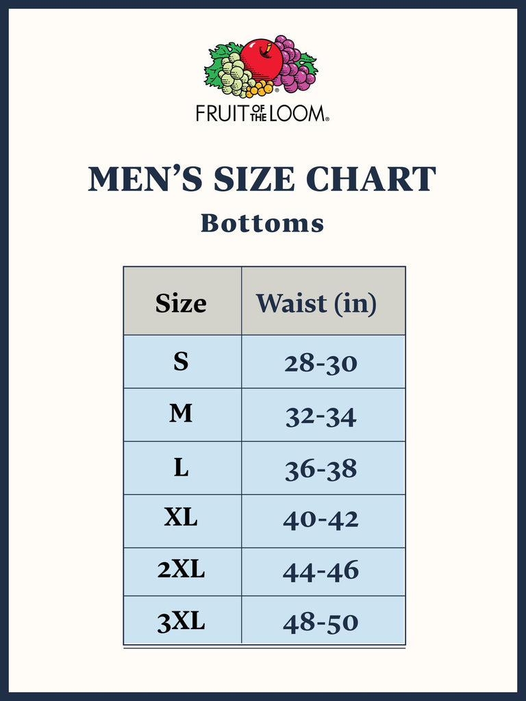 Fruit of the Loom Men's Boxer Briefs 4-PK Breathable Cotton Micro-Mesh Long Leg