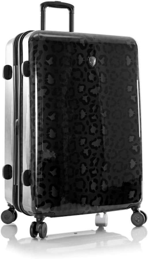 Heys America Black Leopard 30-Inch Hardside Spinner Luggage (Black Leopard)