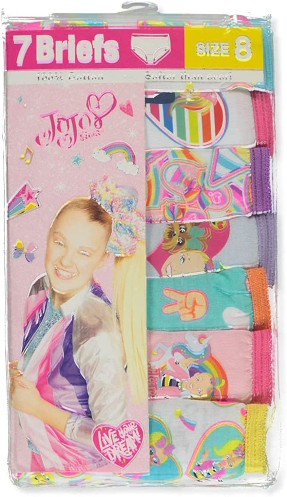 Nickelodeon JoJo Siwa 7 Pack Girls Briefs Panties
