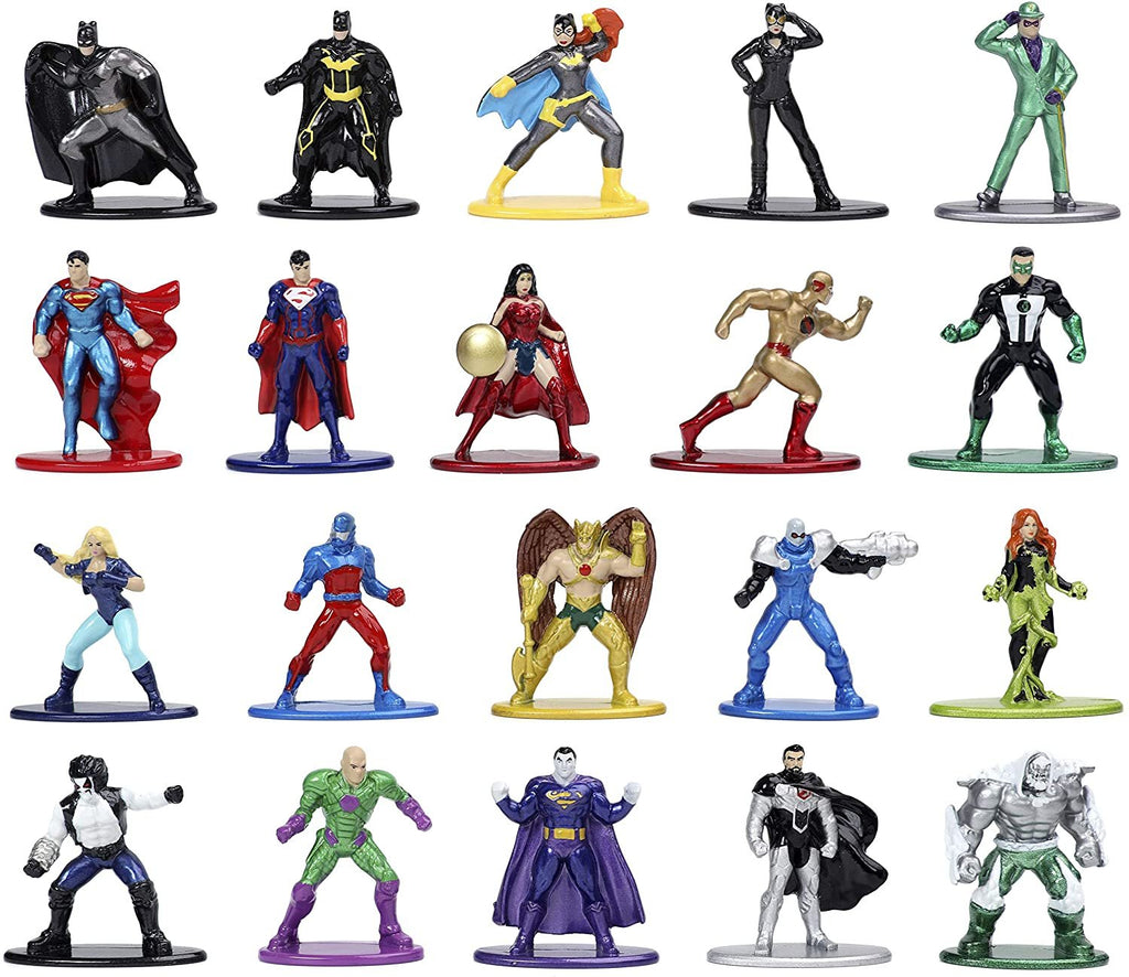Jada Toys DC Comics 1.65"" Die-cast Metal Collectible Figures 20-Pack Wave 4, Toys for Kids and Adults (32391) , Blue