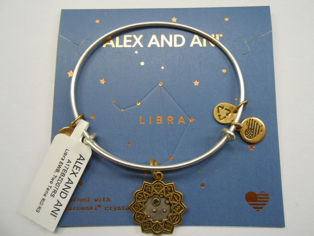 Alex and Ani Libra Two Tone Bangle Bracelet NWTBC