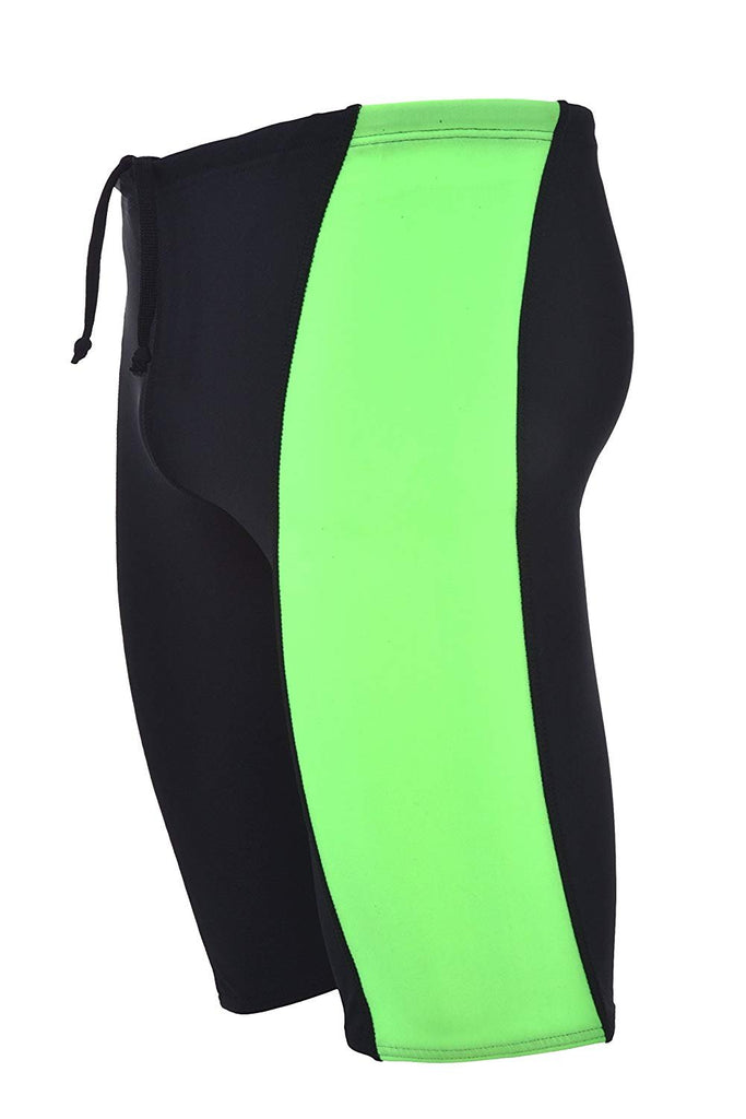 Men's Performance Swimsuit Racer Jammer - Durable Spandex Nylon Blend Comfortable Swimwear Training Many Colors