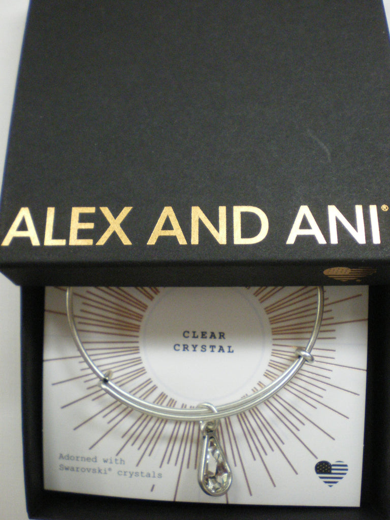Alex and Ani Womens Swarovski Teardrop Color Code Bangle September/Rafaelian Gold/Sapphire