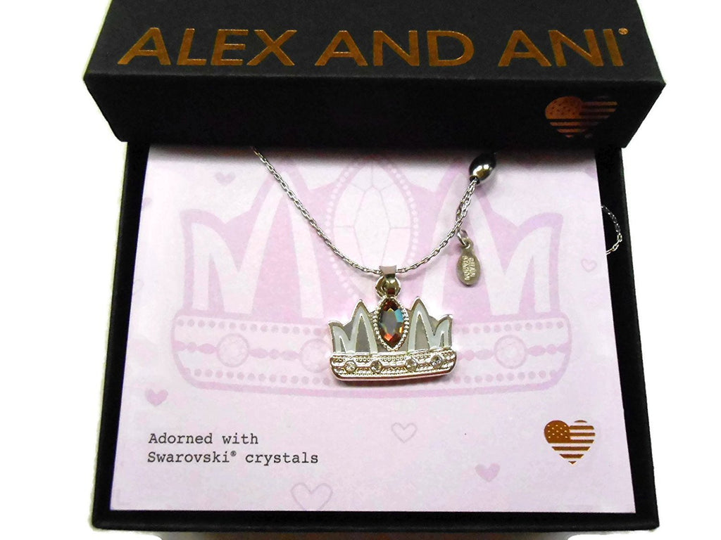 Alex and Ani Queen Mom Necklace Expandable 32" Shiny Silver