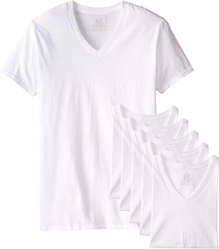 Fruit of the Loom Men's Stay Tucked V-Neck T-Shirt