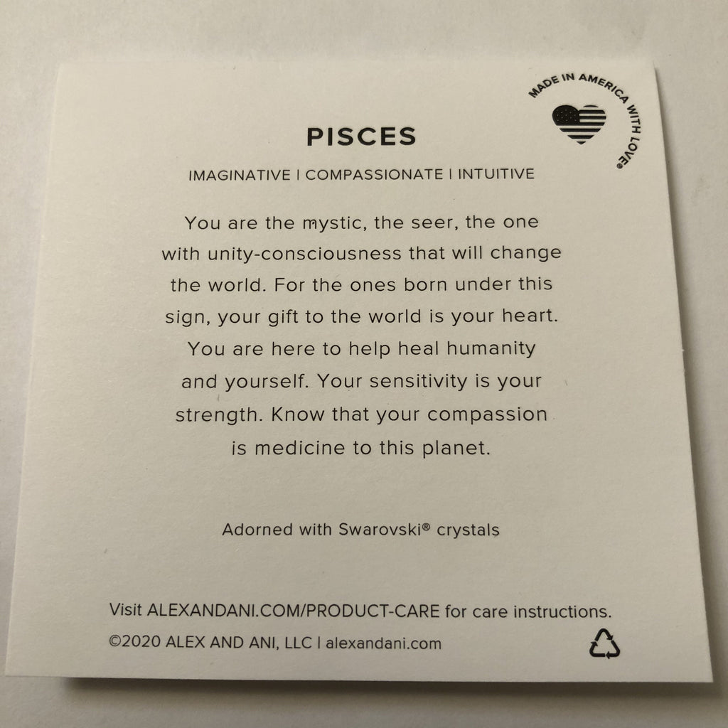 Alex and Ani Color Infusion, Pisces EWB, SS