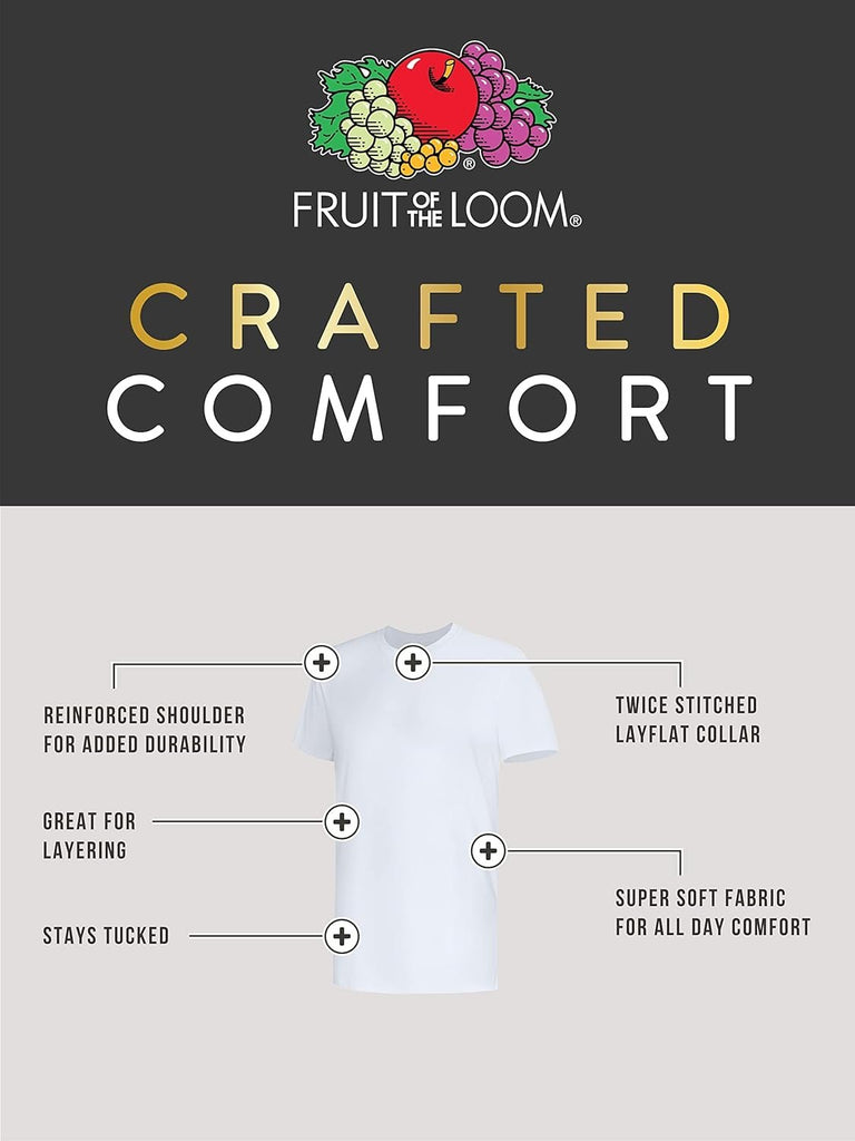 Fruit of the Loom Men's Crafted Comfort Undershirts