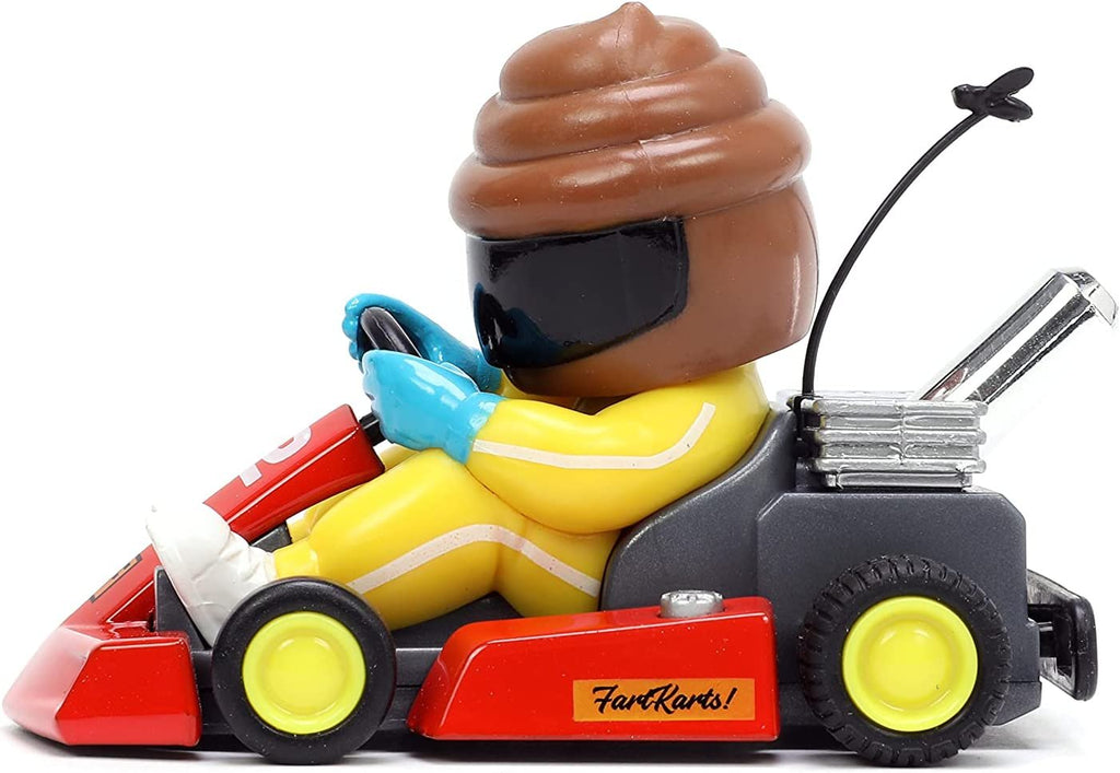 Jada Toys Fart Karts Cool Wipes Pull Back Car, 3.5” Toys for Kids Ages 6+ (32789)