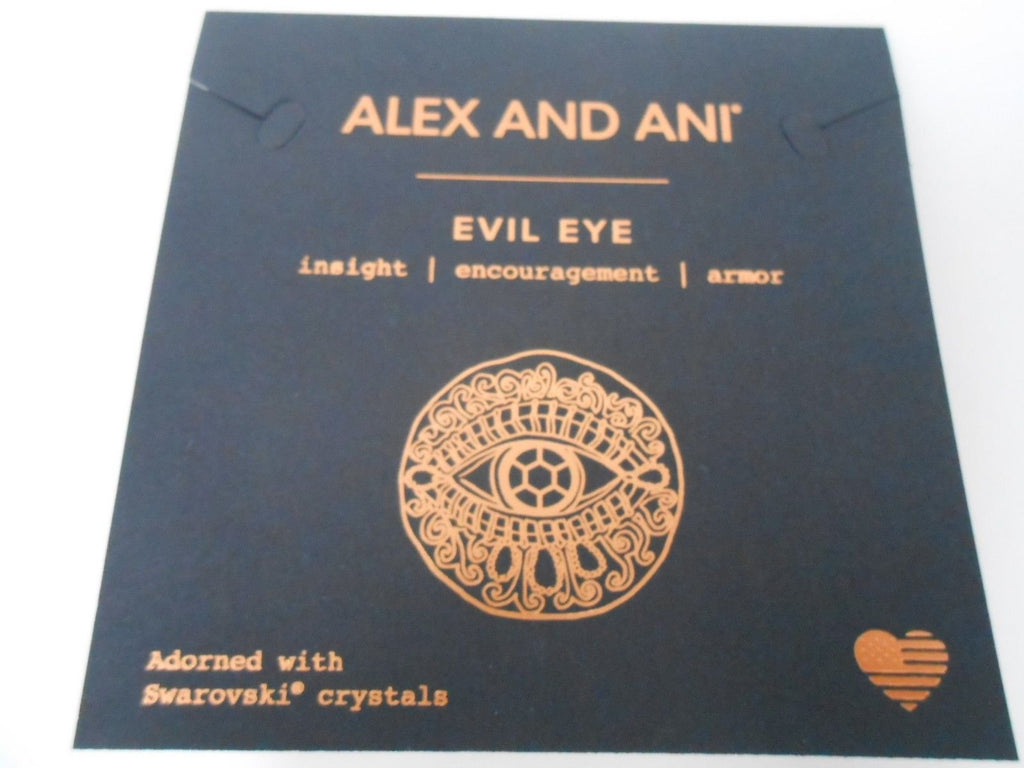 Alex and Ani Evil Eye Bangle Bracelet Rose Gold New Tag Box Card 2018
