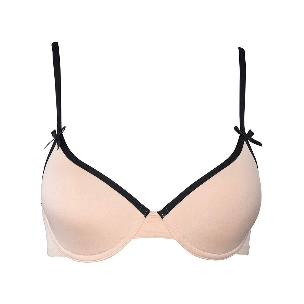 essie Women's T-Shirt Bras Full Coverage Lace 2-Pack Nylon/Spandex Underwire Molded