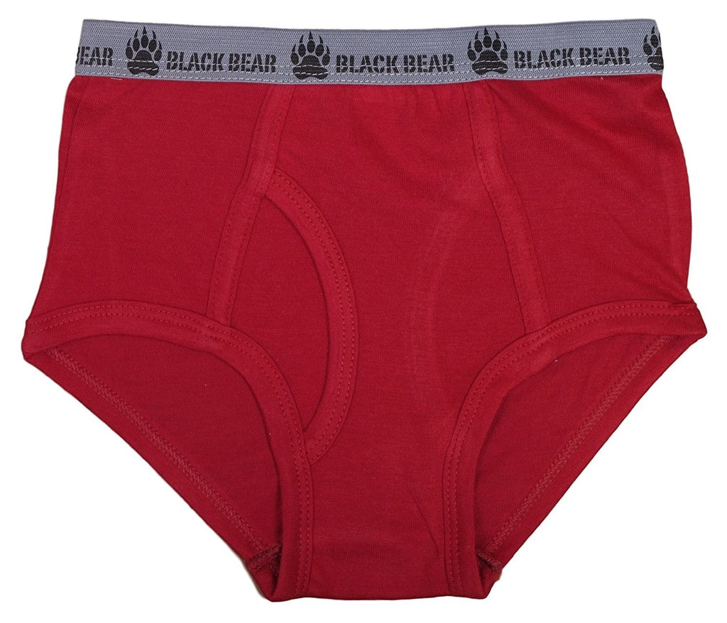 Black Bear Boys' Underwear Briefs (Pack of 6)