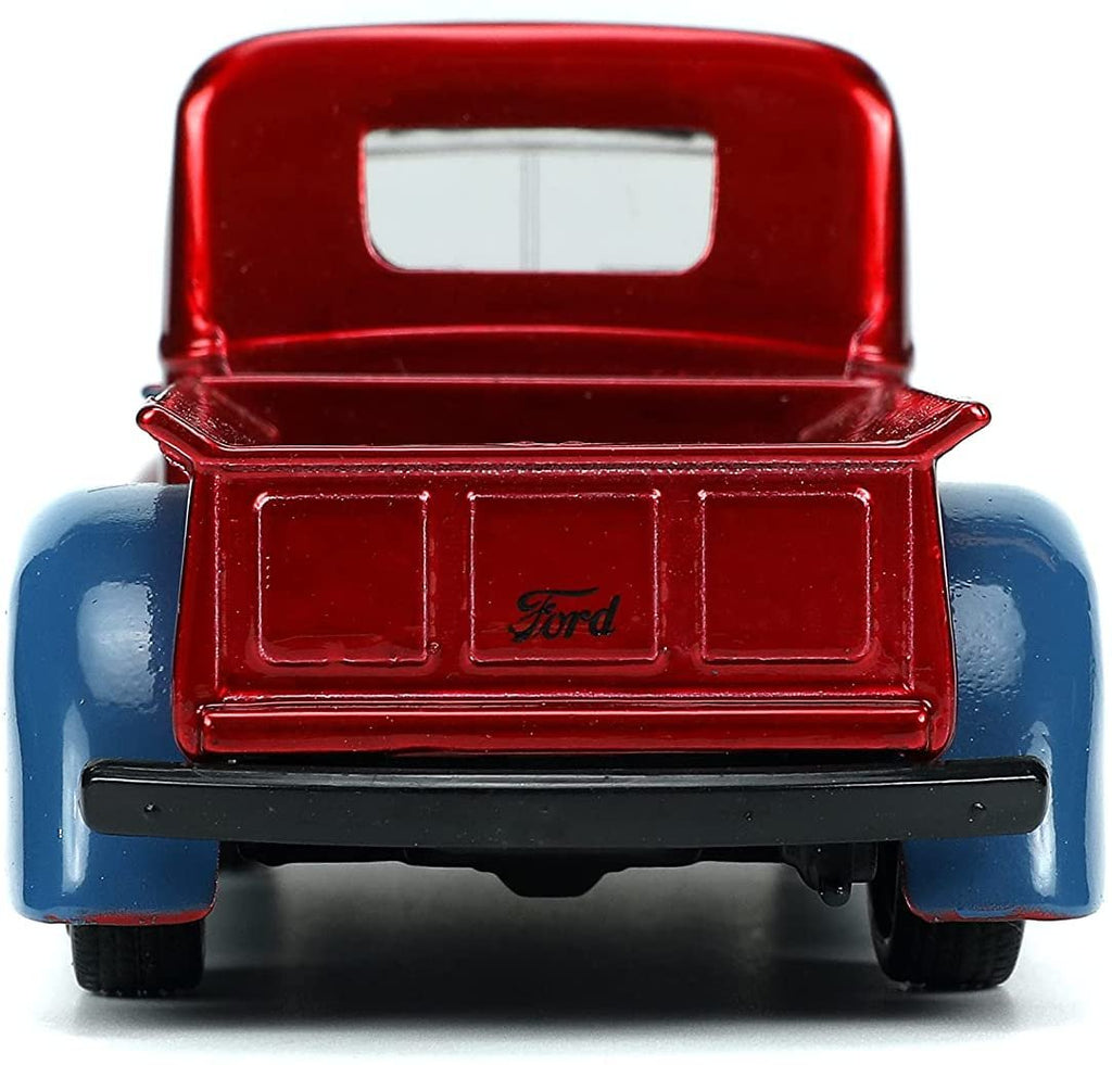 Jada Toys Marvel 1:32 1941 Ford Pickup Die-cast Car & 1.65" Proto-Suit Spider-Man Die-cast Figure, Toys for Kids Ages 8+