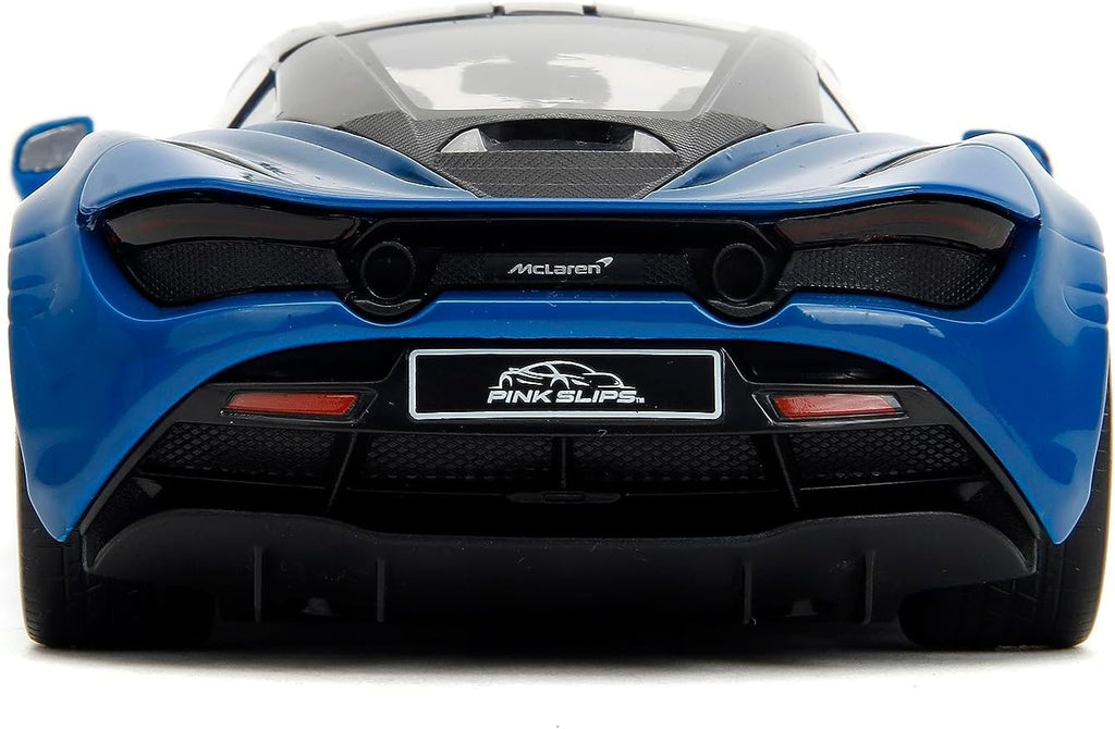 Pink Slips 1:24 McLaren 720S Die-Cast Car, Toys for Kids and Adults(Blue)