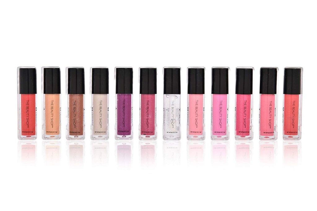 Forever Beauty Liquid Lip Gloss Liquid Vinyl 12-Pack Set Cruelty Free Premium Quality