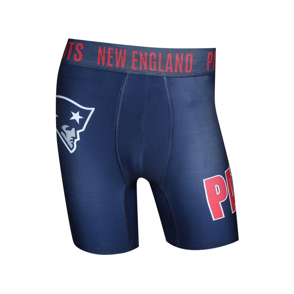 New England Patriots Mens Boxer Briefs NFL Performance Active Underwear M-2X