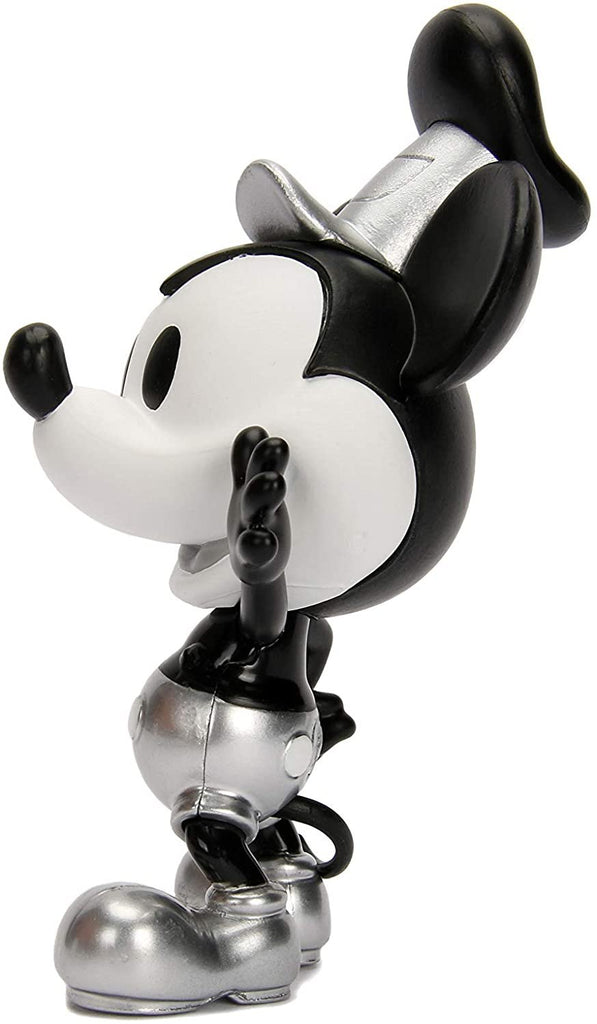 Metalfigs 30025 Jada Toys Disney The True Original Mickey Steamboat Willie Diecast Figure, 4", Silver