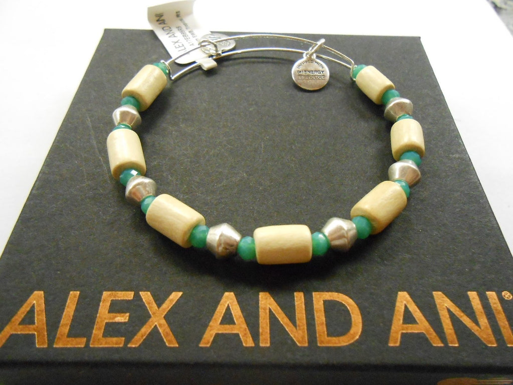 Alex and Ani Women's Seaside Palm Bangle Bracelet Tropical One Size