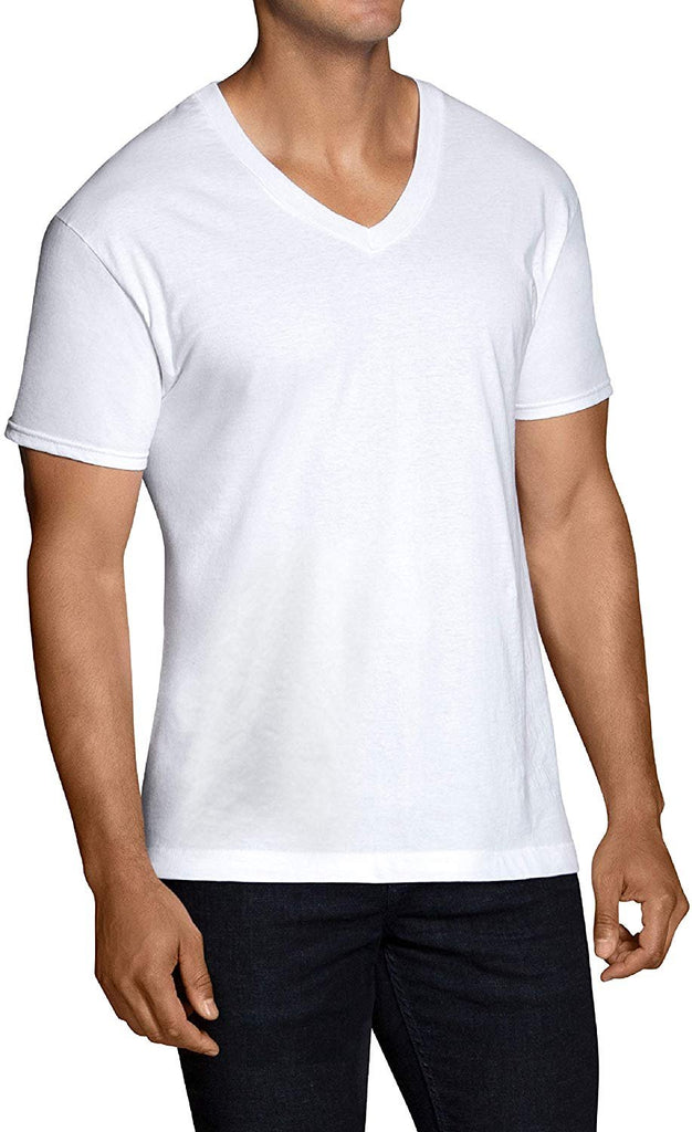 Fruit of the Loom Men's Stay Tucked V-Neck T-Shirt