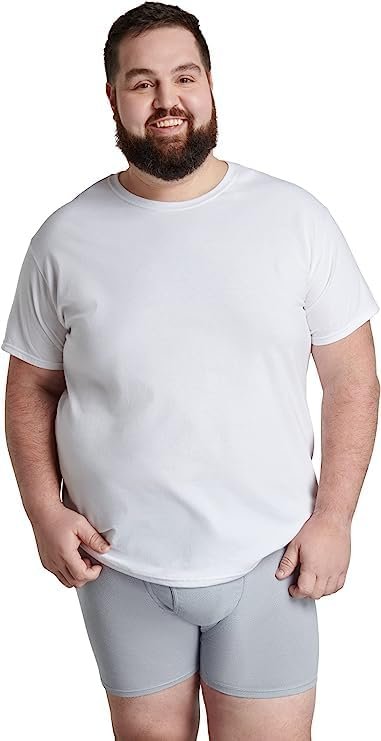 Fruit of the Loom Men's Big and Tall Tag-Free Undershirts