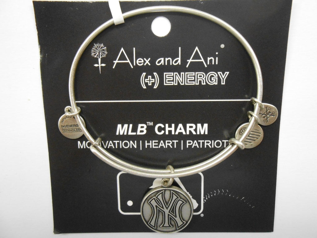 Alex and Ani "Major League Baseball" Sports Logo Expandable Wire Bangle Bracelet, 7.75"