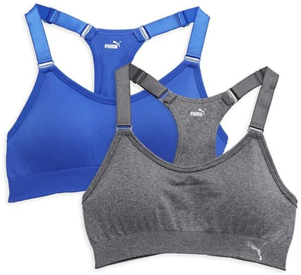 PUMA Womens Seamless Sports Bra with Removable Cups
