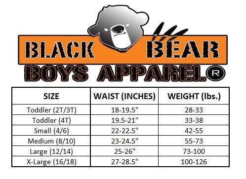 Black Bear Boys' Boxer Briefs (Pack of 6)