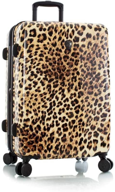Heys America Black Leopard 26-Inch Hardside Spinner Luggage (Brown Leopard)