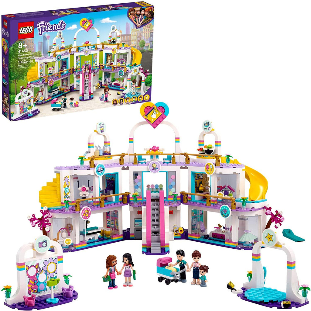 LEGO Friends Heartlake City Shopping Mall 41450 Building Kit; Includes Friends Mini-Dolls to Spark Imaginative Play; Portable Elements Make This a Great Friendship Toy, New 2021 (1,032 Pieces)