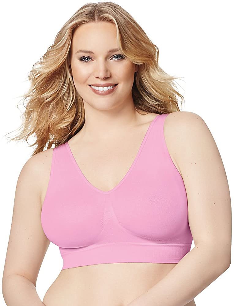 JUST MY SIZE Pure Comfort Seamless Wirefree Bra with Moisture Control (1263)
