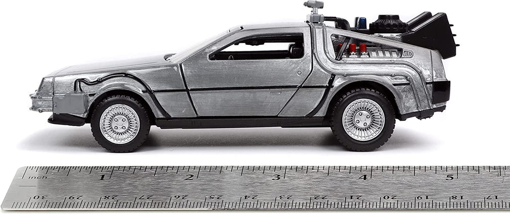 Jada Toys Back to The Future Time Machine 1:32 Die-cast Car, Toys for Kids and Adults