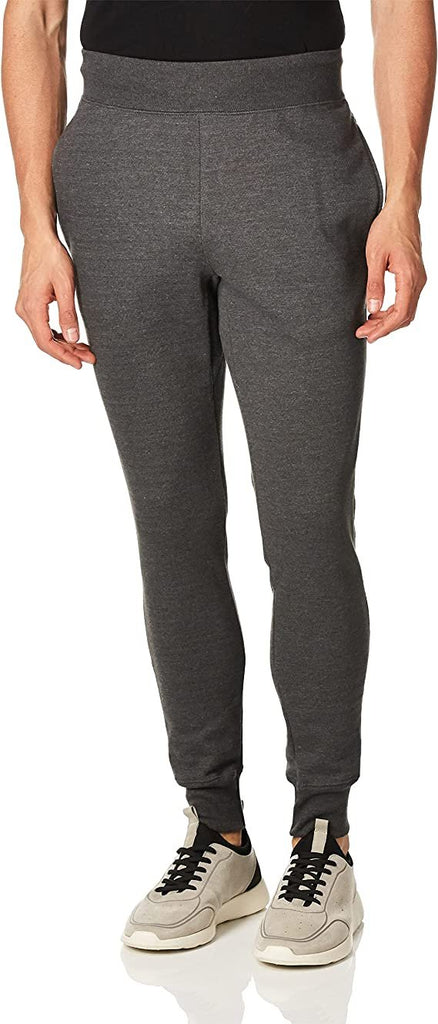 Champion Life Mens Reverse Weave Trim Jogger Pants, M, Granite Heather