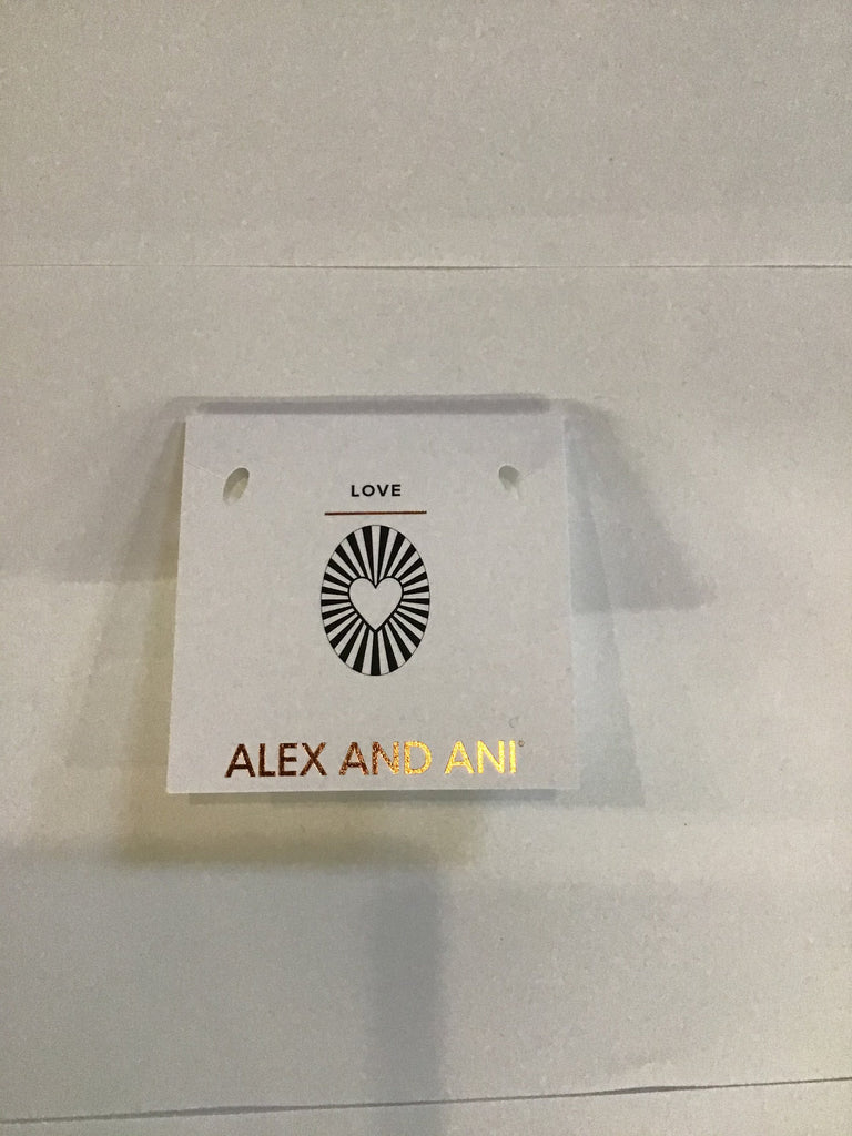 Alex and Ani Love V Bangle Rafaelian Gold One Size