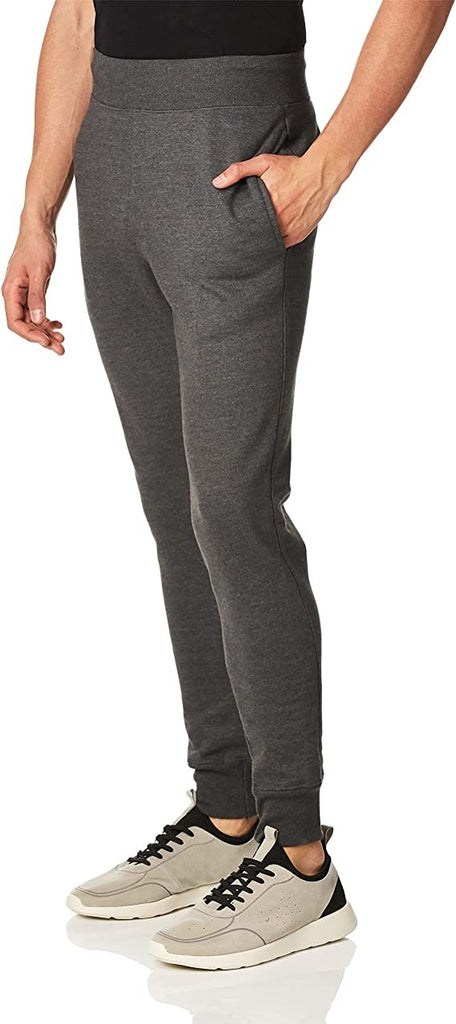 Champion Life Mens Reverse Weave Trim Jogger Pants, M, Granite Heather