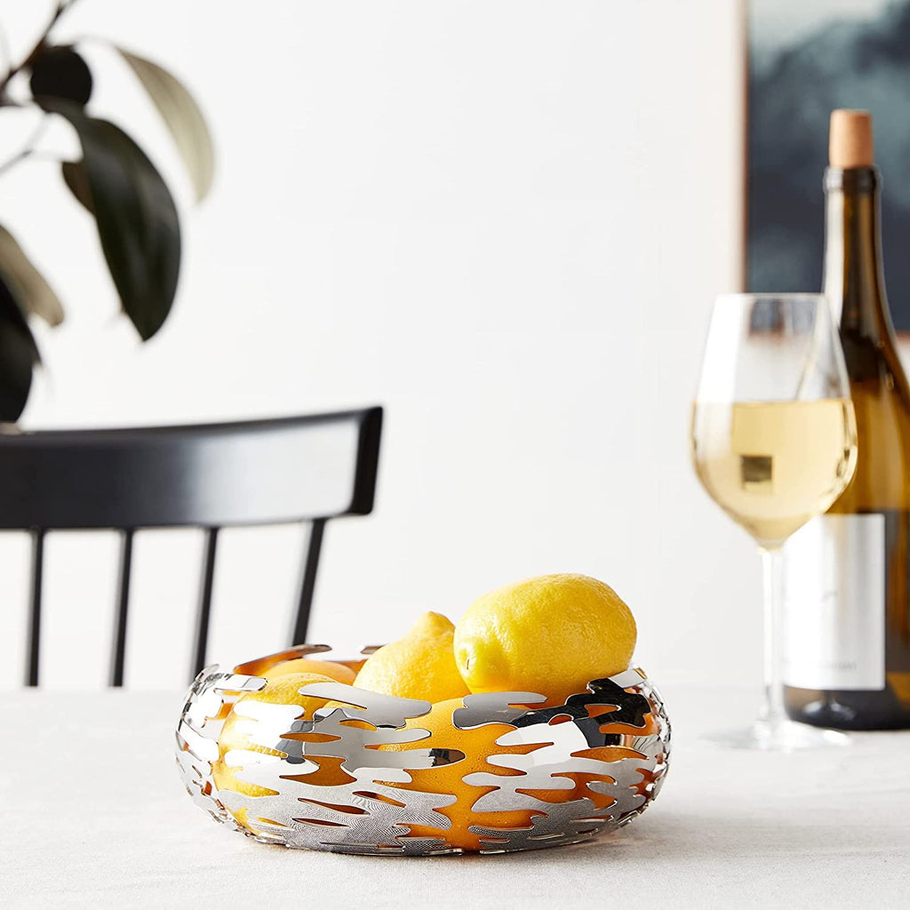 Alessi Barknest Round basket, Ø 21, Steel