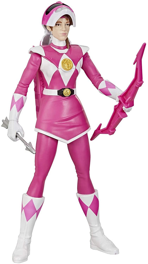 Power Rangers Mighty Morphin Pink Ranger Morphin Hero 12-inch Action Figure Toy with Accessory, Inspired by The TV Show