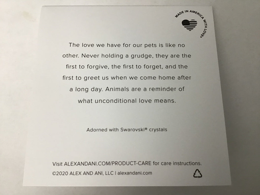 Alex and ANI Duo Charm Meow and Woof Bangle Bracelet Rose Gold/Meow One Size