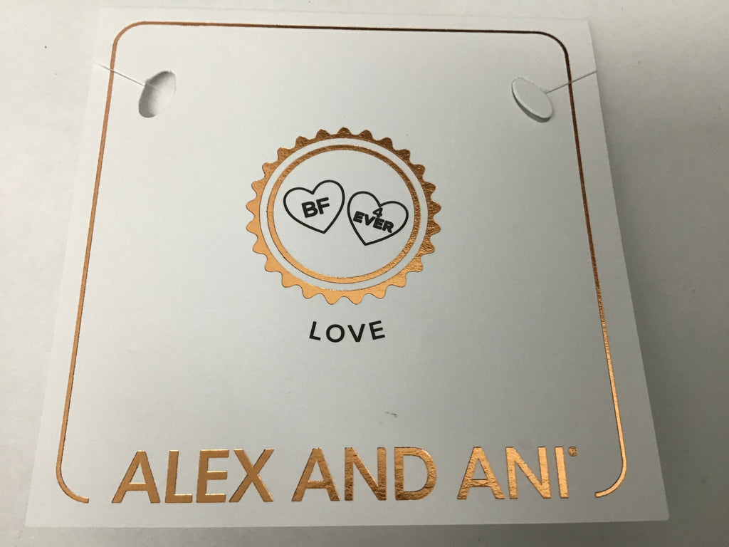 Alex and ANI Color Infusion Best Friends Duo Charm Bangle Bracelet Gold One Size