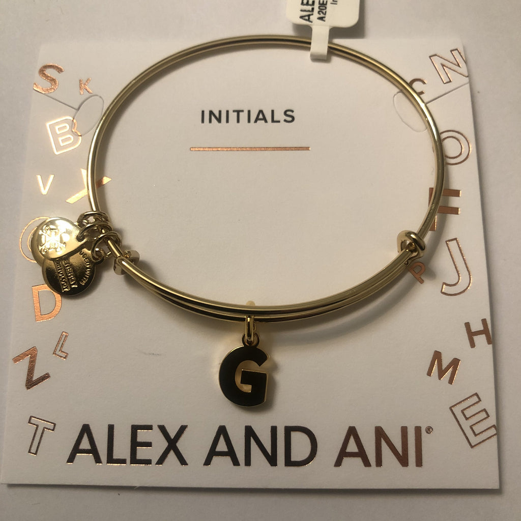 Alex and Ani Initial G III Bangle Bracelet