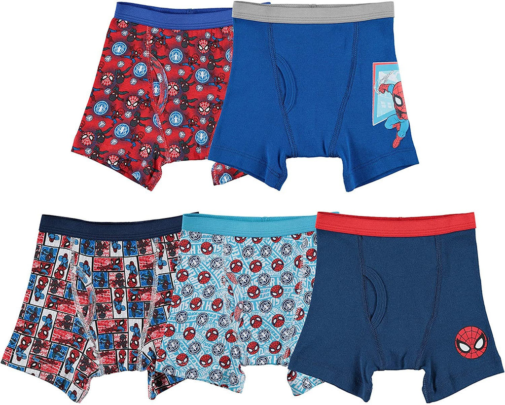 Marvel Boys' Spiderman 5 Pack Boxer Brief