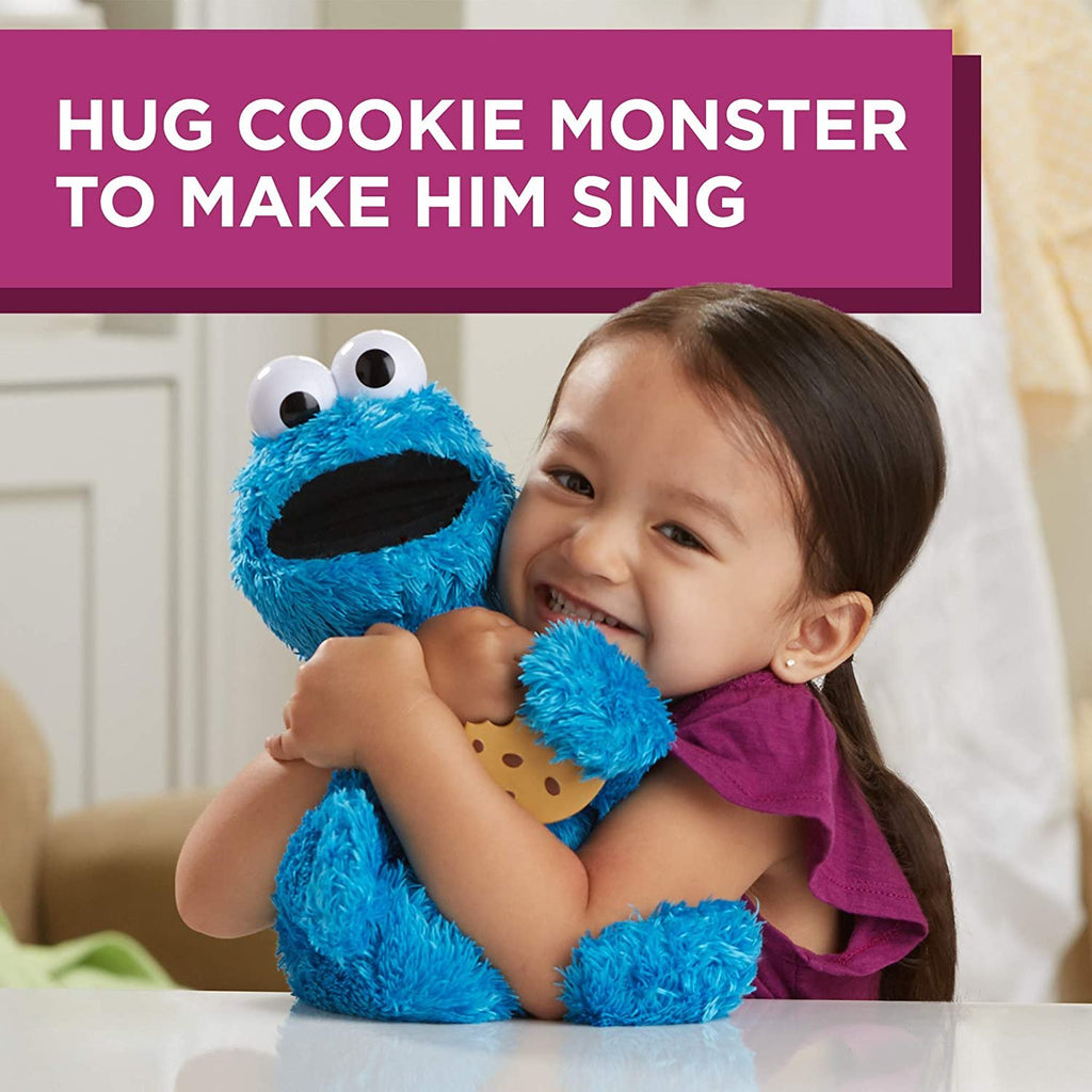 Sesame Street Feed Me Cookie Monster Plush: Interactive 13 Inch Cookie Monster, Says Silly Phrases, Belly Laughs, Sesame Street Toy for Kids 18 Months Old and Up