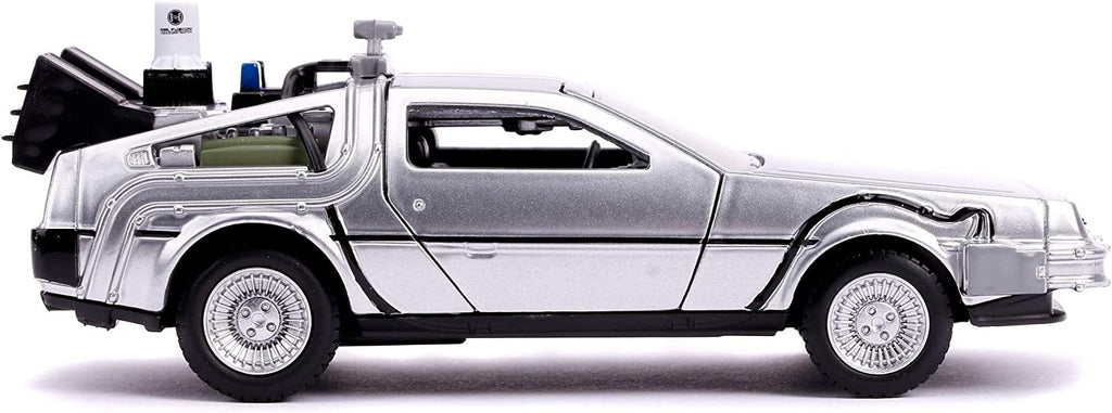 Jada Toys Back to The Future Part II 1:32 Time Machine Die-cast Car, Toys for Kids and Adults