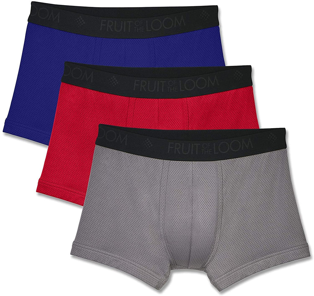Fruit of the Loom Men's Breathable Cotton Boxer Briefs (Regular & Big Man)