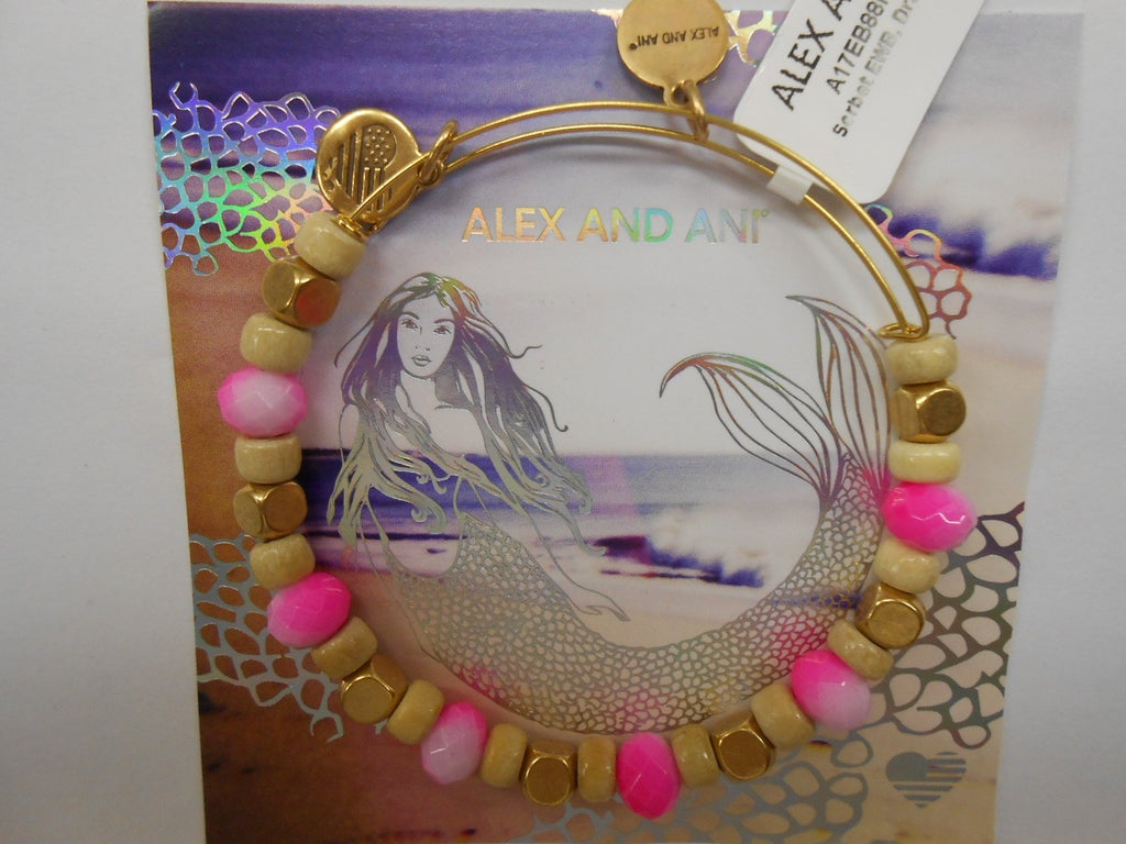 Alex And Ani Sorbet Dragonfruit Expandable Bangle Bracelet Rafaelian Gold
