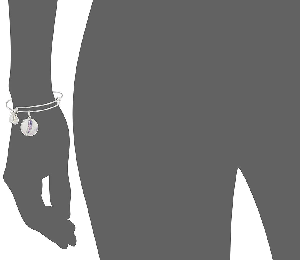 Alex and Ani Womens Art Infusion Feather Bracelet